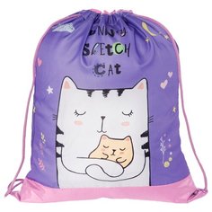 ArtSpace Мешок для обуви Funny kitty (СДС_31678) сиреневый/розовый