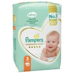Pampers подгузники Premium Care 3 (6-10 кг), 18 шт.