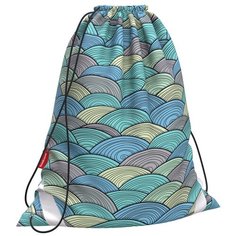 ErichKrause Мешок для обуви Emerald Wave (49145) голубой/желтый/зеленый