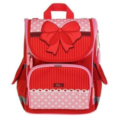 Ранец Calligrata Стандарт, 34*25*13, "Бантик", черный-красный