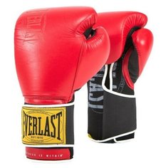 Перчатки тренировочные Everlast 1910 Classic 14oz красн.