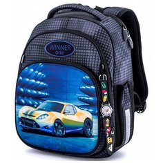 WINNER ONE Ранец 7008, серый