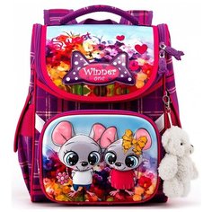 WINNER ONE Ранец 2041, фиолетовый/красный