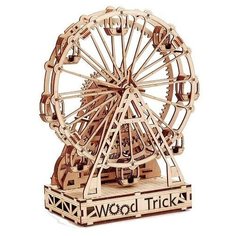 Механический 3D-пазл из дерева Wood Trick Механическое колесо обозрения
