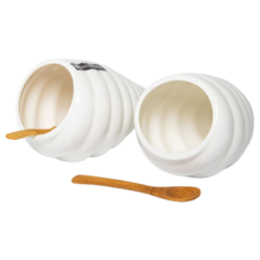 Набор баночек для специй "Мечта" 260мл с ложками белый Balsford