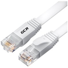 Патч-корд GCR RJ-45(M) - RJ-45 (M) (GCR-LNC65), белый, 0.3 м