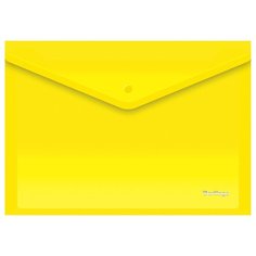 Berlingo Папка-конверт на кнопке A4, пластик 180 мкм, 10 штук желтый