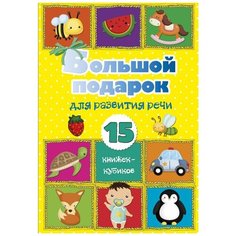 Малыш Большой подарок для развития речи. 15 книжек-кубиков