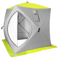 Палатка Premier Куб 1.8х1.8 утепленная yellow lumi/gray
