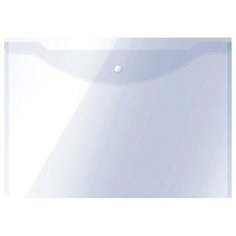 Папка-конверт на кнопке OfficeSpace А3, 150мкм, прозрачная, упаковка 10 шт.
