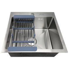 Мойка врезная FABIA PROFI-50453 50х45 см толщина 3,0 х 0,8 мм ,глубина 20 см, сифон и корзина в комплекте