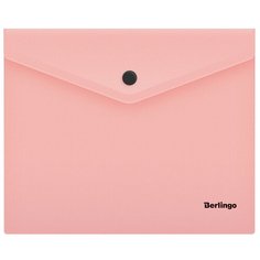 Папка-конверт на кнопке Berlingo "Instinct", А5+, 180мкм, фламинго, упаковка 10 шт.