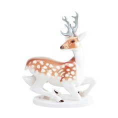 Скульптура. Императорский фарфоровый завод. Лань с рогами. 29 см.