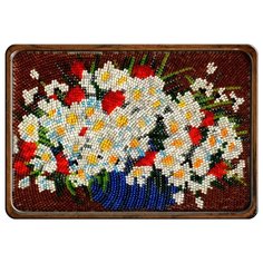 Набор для вышивания бисером "Полевые цветы", 12x19 см, арт. В-94