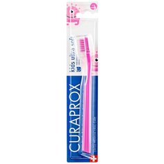 Детская зубная щетка Kids, розовая Curaprox