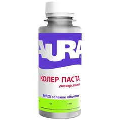 Колеровочная паста Aura универсальная №25 зеленое яблоко 0.1 л