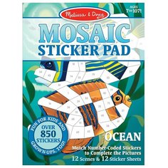 Книжка с наклейками "Mosaic Sticker Pad - Ocean" Melissa & Doug