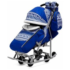 Санки-коляска ABC academy Скандинавия 5В Люкс + ВК 1617 (70297)