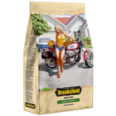 Сухой корм для кошек BROOKSFIELD для вывода шерсти, с говядиной, с рисом 400 г