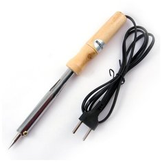 Паяльник Belsis BSI02100 100 Вт, деревянная ручка. Долговечное жало "Конус". Спиральный нагреватель (ЭПСН)