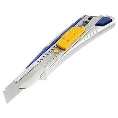 Нож усиленный KUBIS 04-03-1018, выдвижное лезвие, автоматический замок, металлический, 18 мм 5285522