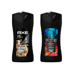 Набор гелей для душа Кожа и печеньки + Скейтборд и розы AXE
