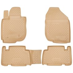 Коврики в салон TOYOTA RAV4 01/2006-2010, 4 шт.(полиуретан, бежевые) Element
