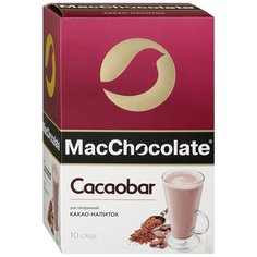 MacChocolate Cacaobar Какао-напиток растворимый, коробка, 10 пак.