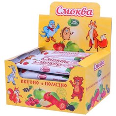 Смоква ЭКО пастила яблочно-малиновая, 20 шт. по 15 г