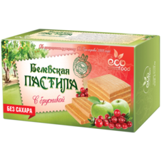 Пастила EcoFood Белевская с брусникой, 100 г