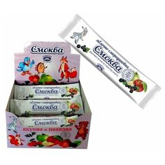 Смоква ЭКО пастила яблочная со смородиной 20 шт. по 15 г