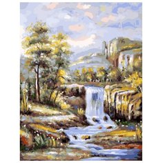 Картина по номерам на холсте 40*50 см Raduga "Водопад" (GX22347)