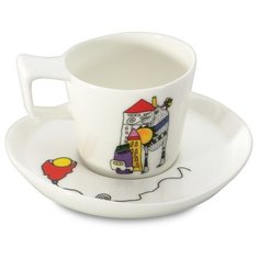 Набор чашек с блюдцем, Berghoff, Eclipse ornament, 0,08л