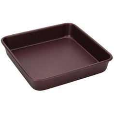 Форма для выпечки квадратная, Regent Inox, Linea EASY, 24,5х24,5х4,5см, Red wine
