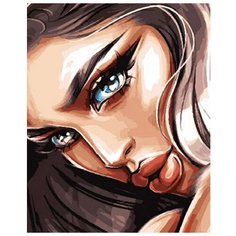 Картина по номерам на холсте 40*50 см Paintboy "Женский взгляд" (PB-GX31225)