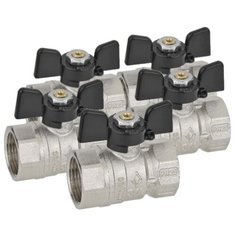 Кран шаровый Bugatti 1/2 ВН-ВН 302 (набор из 5 штук)