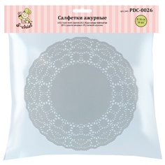 Бумажные формы и аксессуары для украшения "S-CHIEF" PDC-0026 Салфетки ажурные 26 см 10 шт. белый