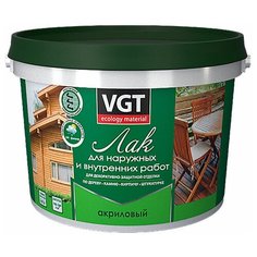Лак VGT для наружных и внутренних работ матовый полиакриловый бесцветный 2.2 кг