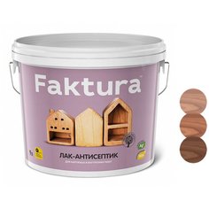 Лак Faktura Лак-антисептик полиакриловый золотой дуб 9 л