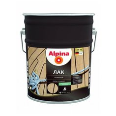 Лак яхтный Alpina палубный шелковисто-матовый алкидно-уретановый прозрачный 10 л