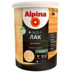Лак Alpina Аква для дерева шелковисто-матовый полиакриловый бесцветный 0.9 л
