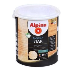 Лак Alpina Аква для дерева глянцевый полиакриловый бесцветный 2.5 л