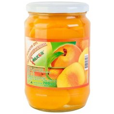 Philicon Компот из очищенных персиков половинками, 700 г