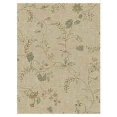 Дизайнерские обои Seabrook TAPESTRY, США, акрил/бумага, моющиеся, Бежевые, 0,52х10м, TY31604