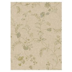 Дизайнерские обои Seabrook TAPESTRY, США, акрил/бумага, моющиеся, Бежевые, 0,52х10м, TY31602