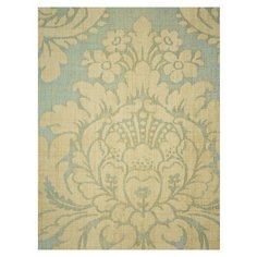 Дизайнерские обои Seabrook DAMASK FOLIO, США, акрил/бумага, моющиеся, Светлозеленый, Дамаск, 0,52х10м, DF30404