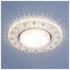 Встраиваемый точечный светильник с LED подсветкой Elektrostandard 3026 GX53 CL прозрачный