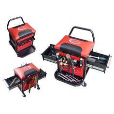 Тележка ROCKFORCE RF-01Z0467 ящики: 2 шт. полки: 2 шт. красный/черный