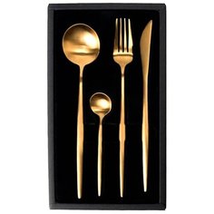 Набор столовых приборов Xiaomi Maison Maxx Stainless Steel Золотой