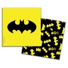 Batman. Салфетки бумажные трехслойные (желтые) 33*33 см, 12 шт ND Play